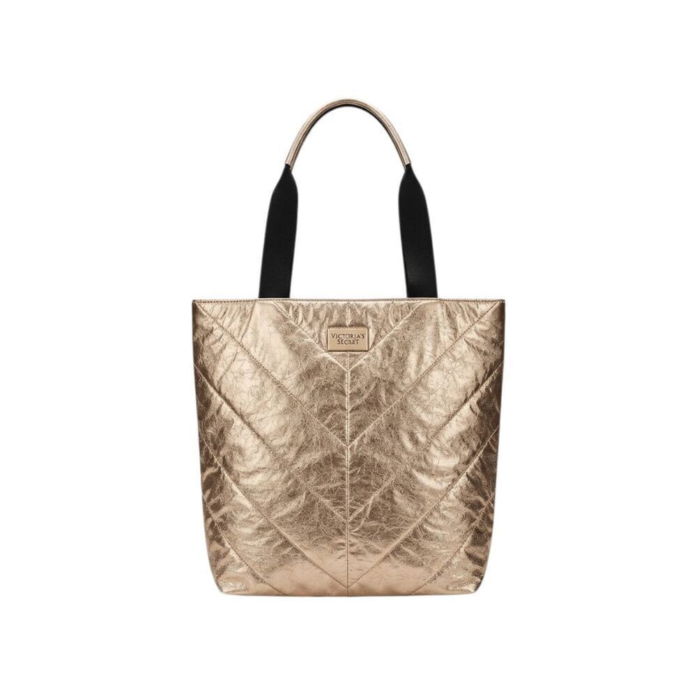 VICTORIA'S SECRET Metallic Rose Quilted Tote